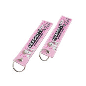 Брелок тканевый с вышивкой «DEADKITTY»