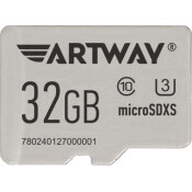 Карта памяти Artway microSDXS, 32Гб, класс 10, 100Мб/с, арт. SDAWU3S2/32GB