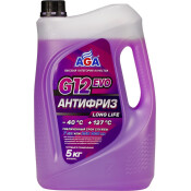 Антифриз AGA Long Life, G12evo, PSi-OAT, фиолетовый, -50°C, 5кг, арт. AGA329LL