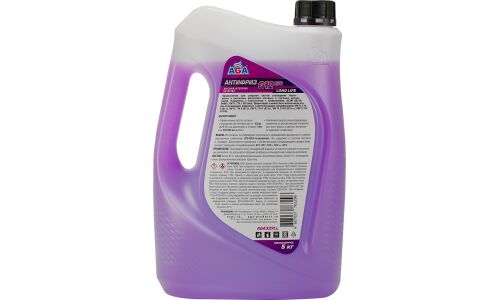 Антифриз AGA Long Life, G12evo, PSi-OAT, фиолетовый, -50°C, 5кг, арт. AGA329LL