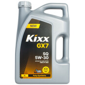 Масло моторное Kixx GX7 5w30, синтетическое, API SQ RC, ILSAC GF-7A, для бензинового двигателя, 4л, арт. L218444TE1
