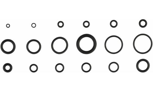 Кольца уплотнительные Автодело, от 3х1мм до 22х2мм, набор 225 шт, арт. 45525