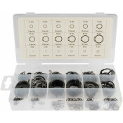 Кольца стопорные Автодело, внешние, 3-32мм, набор 300 шт, в кейсе, арт. 45531