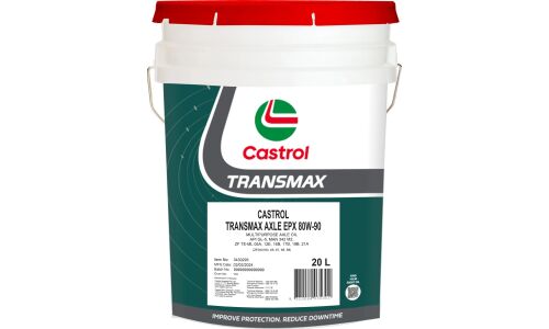 Масло трансмиссионное Castrol Transmax Axle EPX 80w90, синтетическое, API GL-5, для дифференциалов, 20л, арт. 3430293