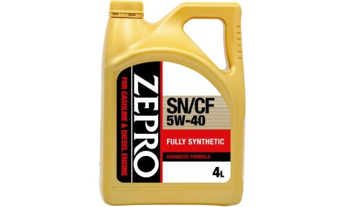 Масло моторное Zepro Fully Synthetic 5w40, синтетическое, API SN/CF, универсальное, 4л, арт. 30011333-004