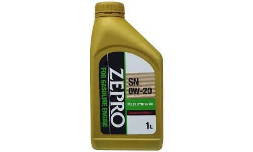 Масло моторное Zepro Fully Synthetic 0w20, синтетическое, API SN, ILSAC GF-5, для бензинового двигателя, 1л, арт. 30011331-001