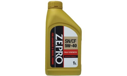 Масло моторное Zepro Fully Synthetic 5w40, синтетическое, API SN/CF, универсальное, 1л, арт. 30011333-001