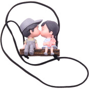 Игрушка подвесная на зеркало Gray Couple Pendant
