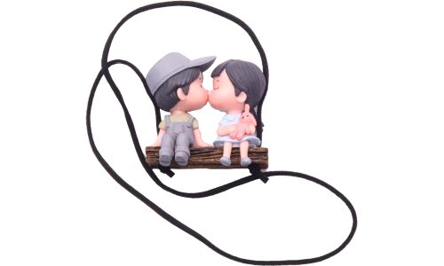 Игрушка подвесная на зеркало Gray Couple Pendant
