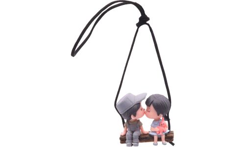 Игрушка подвесная на зеркало Gray Couple Pendant