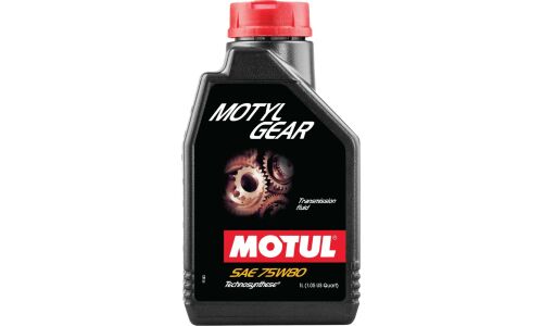 Масло трансмиссионное Motul Motylgear 75w80, синтетическое, API GL-5, для МКПП, мостов и раздаточных коробок, 1л, арт. 113521