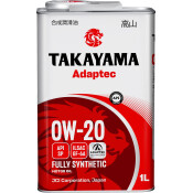 Масло моторное Takayama Adaptec 0w20, синтетическое, API SP, ILSAC GF-6A, для бензинового двигателя, 1л, арт. 105976