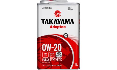 Масло моторное Takayama Adaptec 0w20, синтетическое, API SP, ILSAC GF-6A, для бензинового двигателя, 1л, арт. 105976