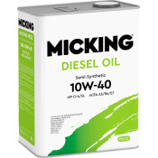 Масло моторное Micking Diesel Oil PRO2 10w40, полусинтетическое, API CI-4/SL, ACEA A3/B4/E7, JASO DH-1, для дизельного двигателя, 4л, арт. M1201 Масло моторное Micking Diesel Oil PRO2 10w40, полусинтетическое, API CI-4/SL, ACEA A3/B4/E7, JASO DH-1, для дизельного двигателя, 4л, арт. M1201