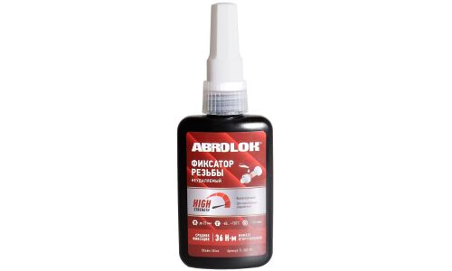 Фиксатор резьбы ABRO Masters Abrolok, неразъемный, анаэробный, красный, флакон 50мл, арт. TL-050-RD