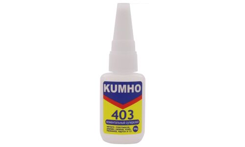 Клей моментальный Kumho 403, многоцелевой, цианоакрилатный, флакон 20г