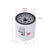 Фильтр масляный Sakura C-111, арт. C-1110