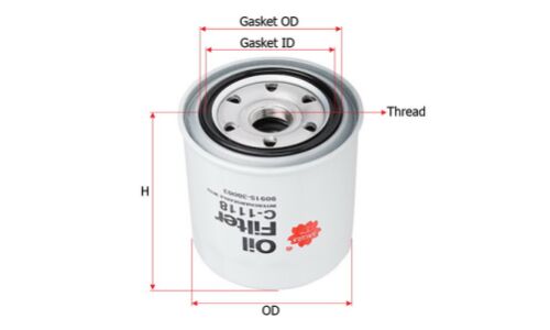 Фильтр масляный Sakura C-116, арт. C-1118