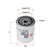Фильтр масляный Sakura C-207, арт. C-1805/C-1802 Фильтр масляный Sakura C-207, арт. C-1805/C-1802