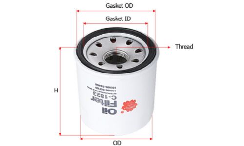 Фильтр масляный Sakura C-224, арт. C-1823
