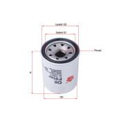 Фильтр масляный Sakura C-225, арт. C-1821