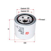 Фильтр масляный Sakura C-307, арт. C-1016