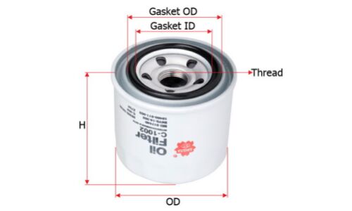 Фильтр масляный Sakura C-307, арт. C-1016