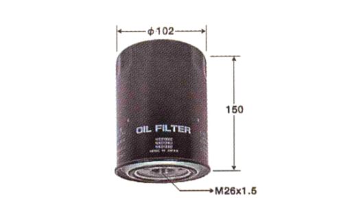 Фильтр масляный Sakura, арт. C-1012