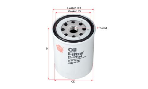 Фильтр масляный Sakura C-411, арт. C-1704