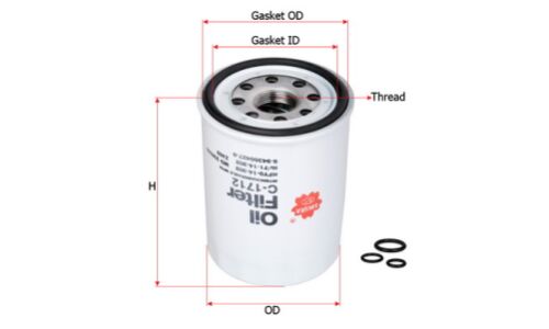 Фильтр масляный Sakura C-412, арт. C-1712