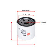 Фильтр масляный Sakura C-932, арт. C-1204/C-1218 Фильтр масляный Sakura C-932, арт. C-1204/C-1218