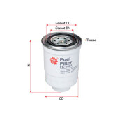 Фильтр топливный Sakura FC-226, арт. FC-1803