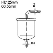 Фильтр топливный Sakura, арт. FS-1804