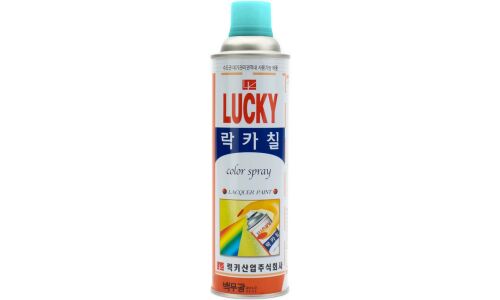 Краска аэрозольная Lucky, многоцелевая нитроэмаль, голубая, цветовой код RAL 690-2, баллон 530мл, арт. LC-327