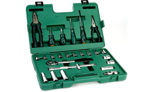 Набор инструментов SATA, под размер 1/2", комплект 26 предметов, арт. 09501