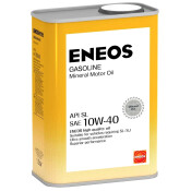 Масло моторное Eneos Gasoline 10w40, минеральное, API SL/SJ, для бензинового двигателя, 1л, арт. oil5065 Масло моторное Eneos Gasoline 10w40, минеральное, API SL/SJ, для бензинового двигателя, 1л, арт. oil5065