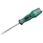 Отвёртка ударная шлицевая SATA, SL6x100мм, с прорезиненной рукояткой, магнитная, арт. 61603 Отвёртка ударная шлицевая SATA, SL6x100мм, с прорезиненной рукояткой, магнитная, арт. 61603