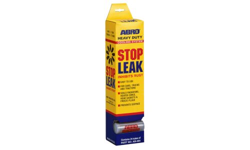 Герметик для системы охлаждения ABRO Heavy Duty Cooling System Stop Leak, порошковый, с ингибитором коррозии, флакон 20г, арт. AB-404
