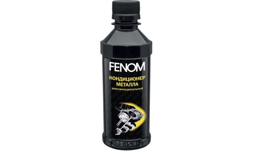 Присадка в моторное масло Fenom, для бензиновых и дизельных двигателей, с кондиционером металла, бутылка 220мл, арт. FN250N