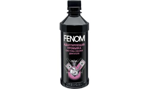 Промывка масляной системы Fenom, для бензиновых и дизельных двигателей, рекомендуется при переходе на другой тип масла, бутылка 300мл