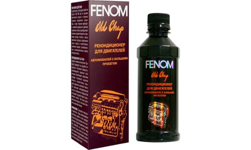 Присадка-рекондиционер в моторное масло Fenom Old Chap, для бензиновых и дизельных двигателей авто с большим пробегом, бутылка 200мл, арт. FN437
