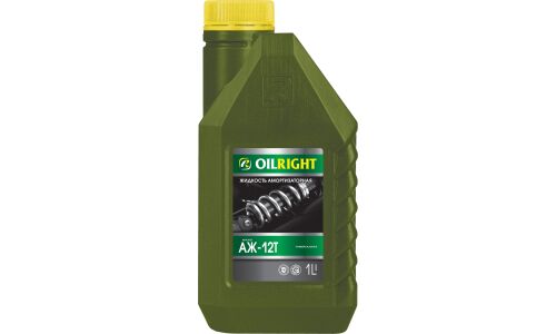 Жидкость амортизаторная OILRIGHT АЖ-12Т, универсальная, подходит для гидроприводов, 1л, арт. 2593