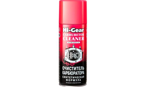 Очиститель карбюратора Hi-Gear Carburetor Cleaner Synthetic, синтетический, снижает расход топлива, аэрозоль 354г, арт. HG3116