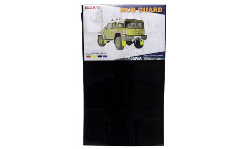 Брызговики универсальные Baik's Mud Guard, большие, для внедорожников и грузовиков, 590x350мм, с крепежом, чёрные, 2 шт