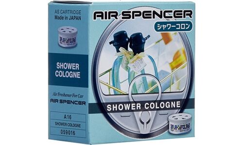 Ароматизатор на торпедо Eikosha Spirit Refill Shower Cologne (Кельнский дождь), меловой, баночка 40г, арт. A-16
