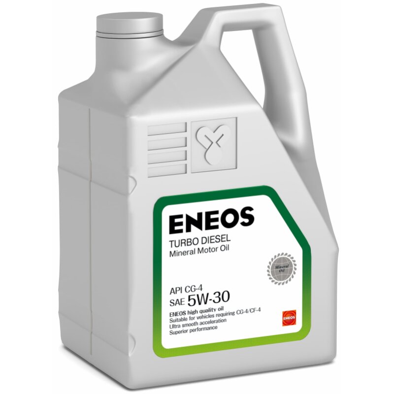 

Масло моторное Eneos Turbo Diesel 5w30 минеральное, CG-4, для дизельного двигателя, 6л, арт. 1436