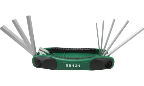 Набор шестигранных ключей SATA, от 1.5мм до 8мм, комплект 8 предметов, арт. 09121