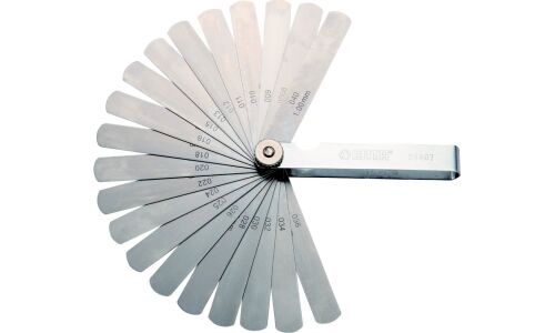 Набор измерительных щупов SATA, от 0.02мм до 1.0мм, 32 пластины, длина 89мм, арт. 09407