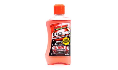 Автошампунь Runway Super High Suds Car Wash, для ручной мойки, концентрат, c ароматом вишни, бутылка 250мл, арт. RW2504