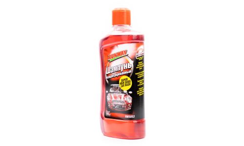 Автошампунь Runway Super High Suds Car Wash, для ручной мойки, концентрат, c ароматом вишни, бутылка 500мл, арт. RW5053